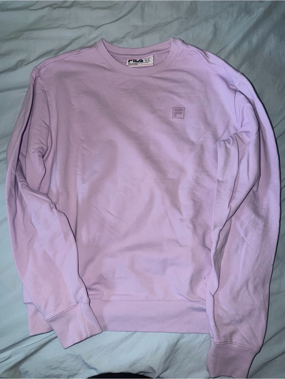 FILA Men's Pastel Lavender Crewneck Sweatshirt